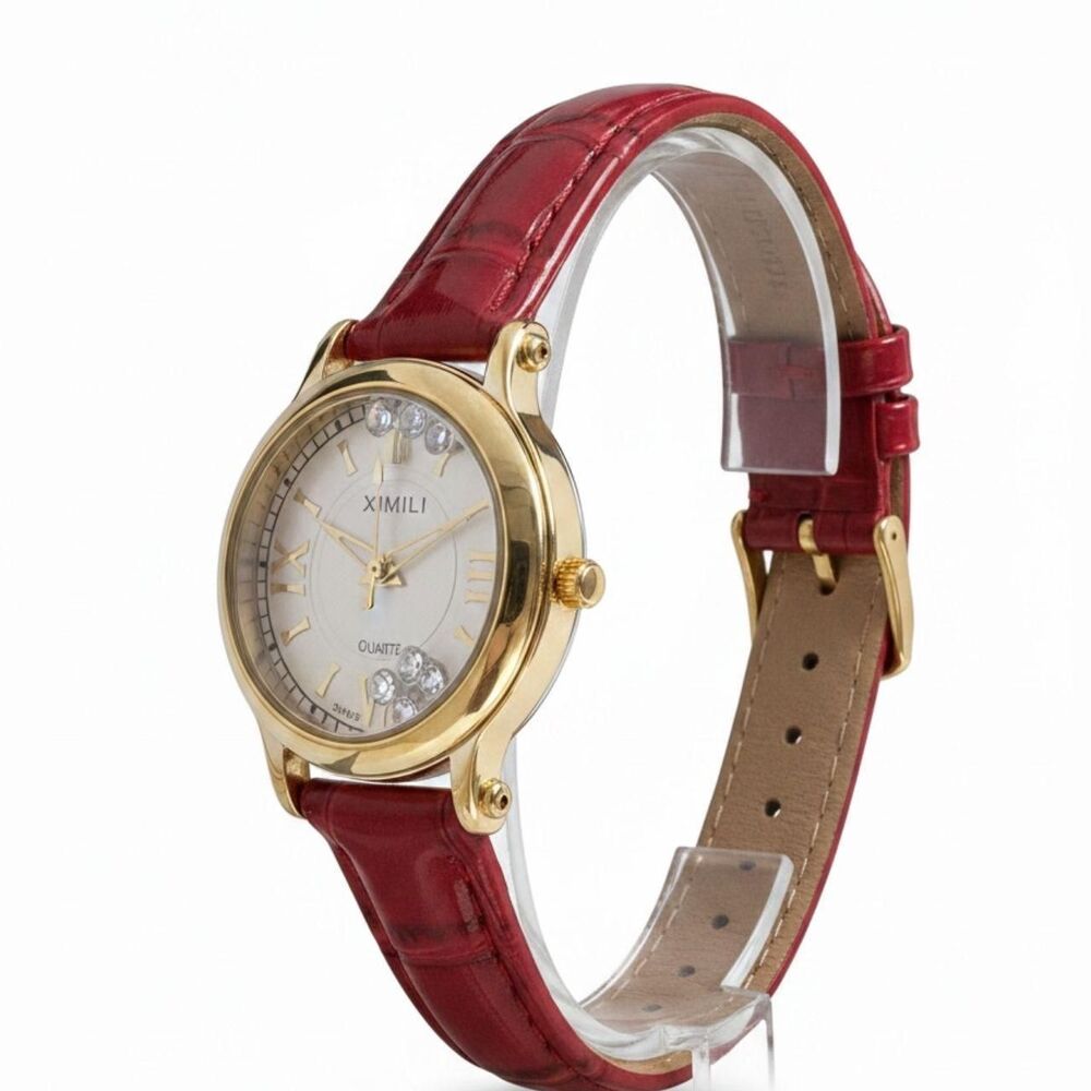 Chopard-Styling Ladies Floating Diamonds 25mm Wristwatch - Picture 2 of 6
